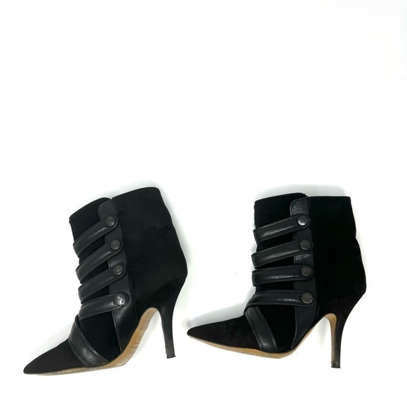 Isabel Marant Taylor Buckle Boots – Black Suede & Leather, Size 7 | 37 - Picture 10 of 13